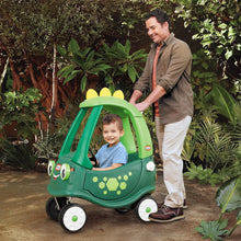 Load image into Gallery viewer, Dinosaur-Themed Cozy Coupe with Push Handle - Ideal for Indoor &amp; Outdoor Fun