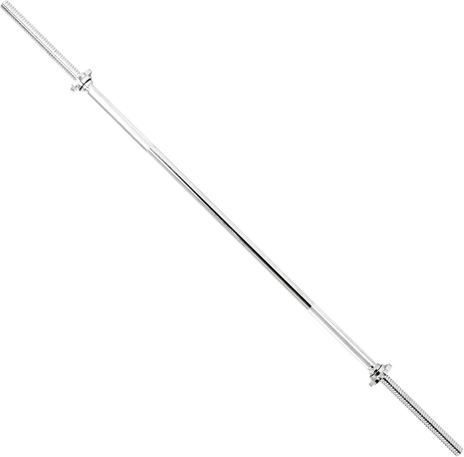 Alloy Steel 60-Inch Barbell with Threaded Grip for Weightlifting Excellence