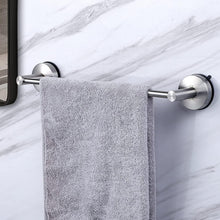 Load image into Gallery viewer, Elegant Brushed Nickel 17-Inch Shower Towel Holder - Set of 2 for Luxury Spaces