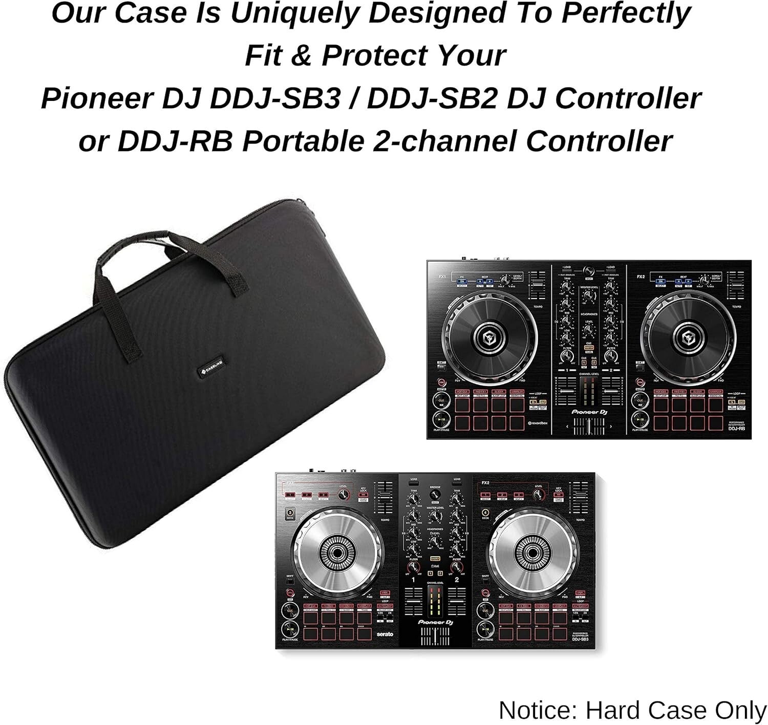 Compact Waterproof DJ Controller Case for Pioneer DDJ Series - Easy Carry Handle