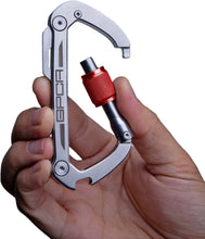 Load image into Gallery viewer, Premium Carabiner Keychain Clip with Auto-Lock and Bottle Opener Functionality