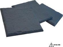 Load image into Gallery viewer, Square 15.5" Decorative Walkway Stones with Durable Ground Stakes - Slate Grey
