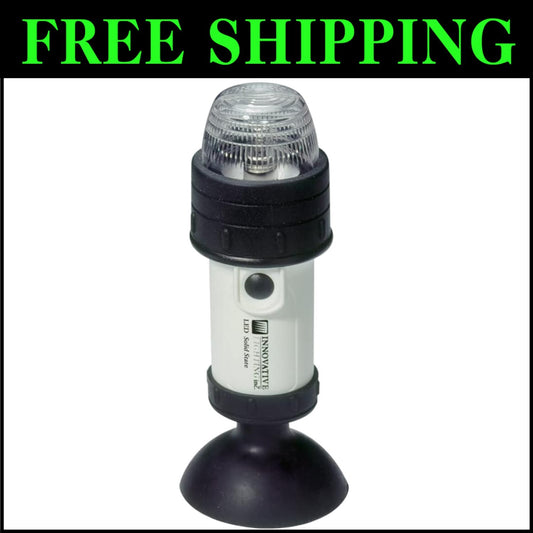 Portable LED Stern Light with Suction Cup - Energy Efficient Marine Lighting