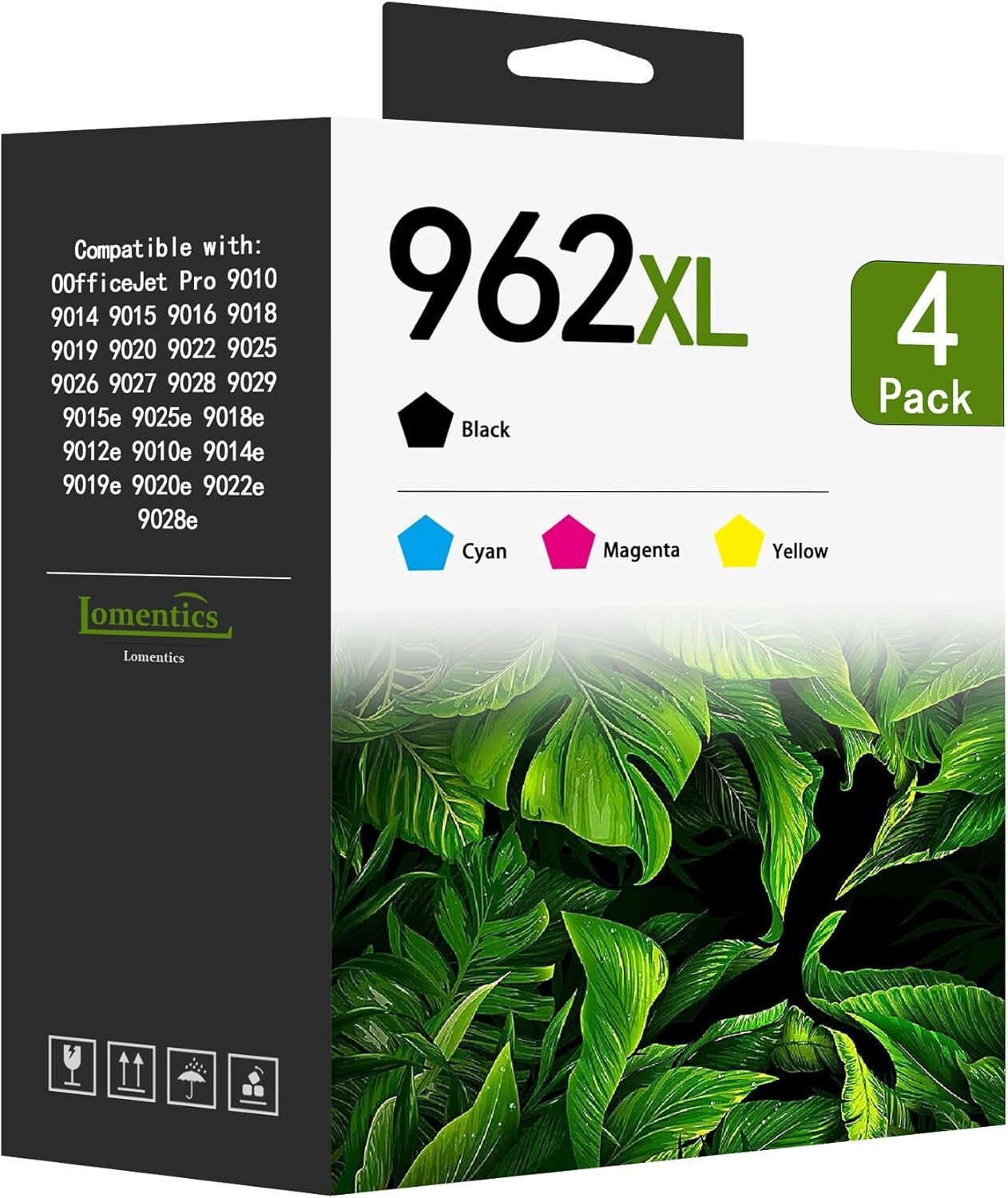 High-Yield 4-Pack 962XL Ink Cartridges for OfficeJet Pro - Clear Quality Prints