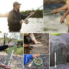 Load image into Gallery viewer, Medium Heavy Fly Fishing Rod Reel Combo with Cork Handle - Ideal for All Anglers