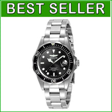 Load image into Gallery viewer, Elegant Men's 37.5mm Stainless Steel Diving Watch with Luminous Markers &amp; Bezel