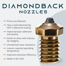 Load image into Gallery viewer, High-Performance 3D Printer Nozzle with Solid Diamond Tip - 0.6mm V6 Compatible