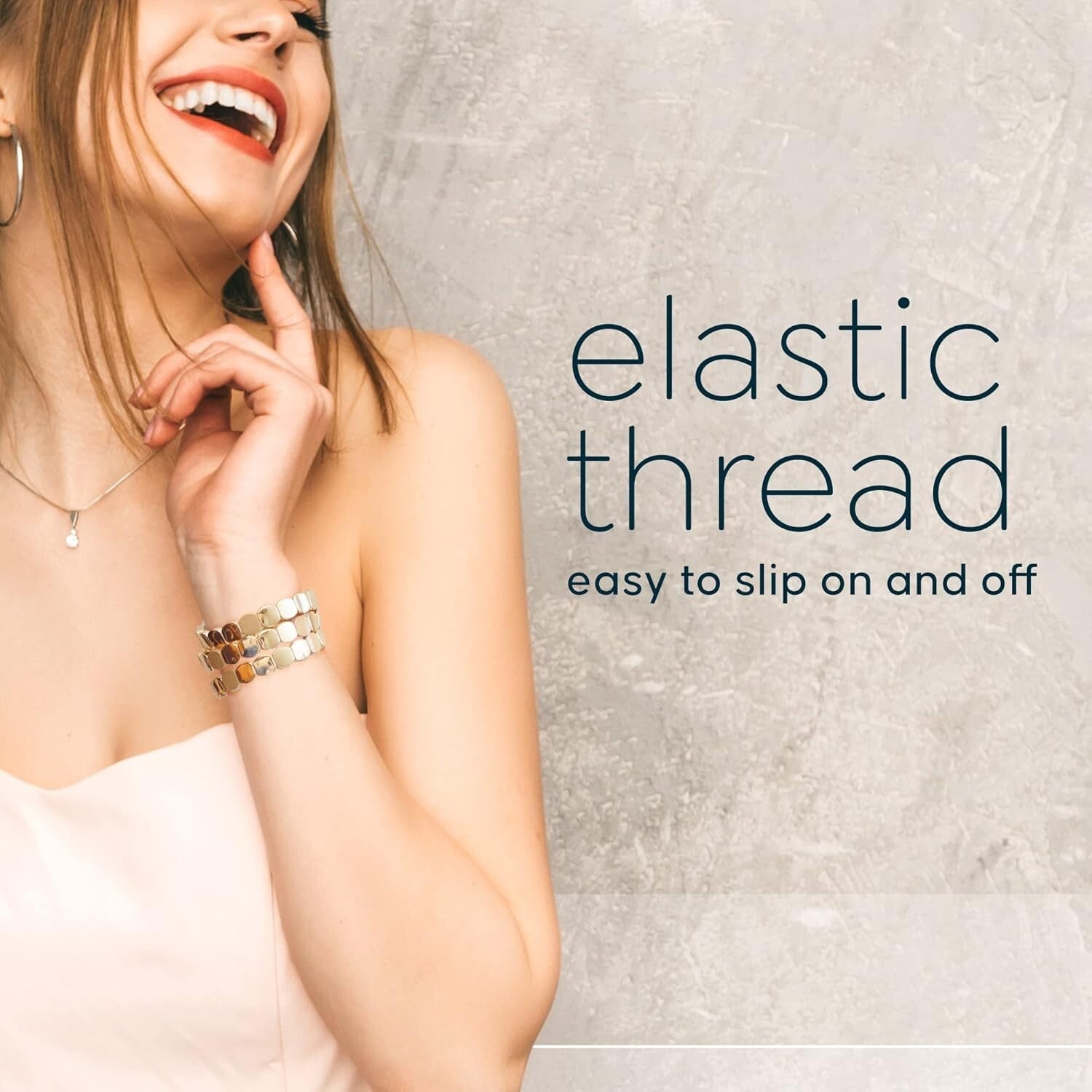 Trendy Gold Honeycomb & Enamel Stackable Bracelets for Women - Gift Ready!