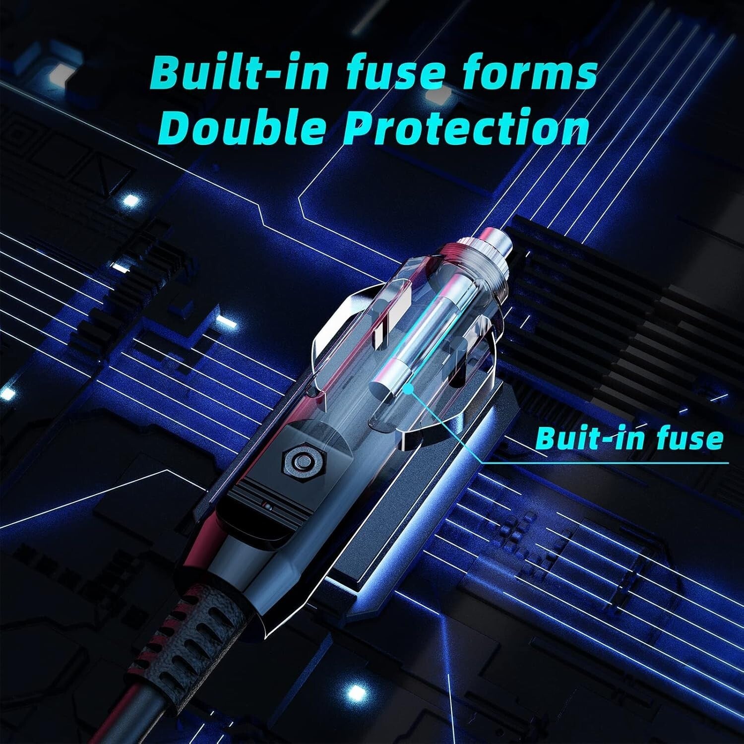 5 Ports USB C Car Charger Adapter with 120W Fast Charging for iPhone & Samsung