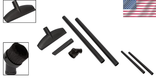 Durable 5-Piece Vacuum Accessory Kit - 1.25" Hose Compatible Extensions & Tools