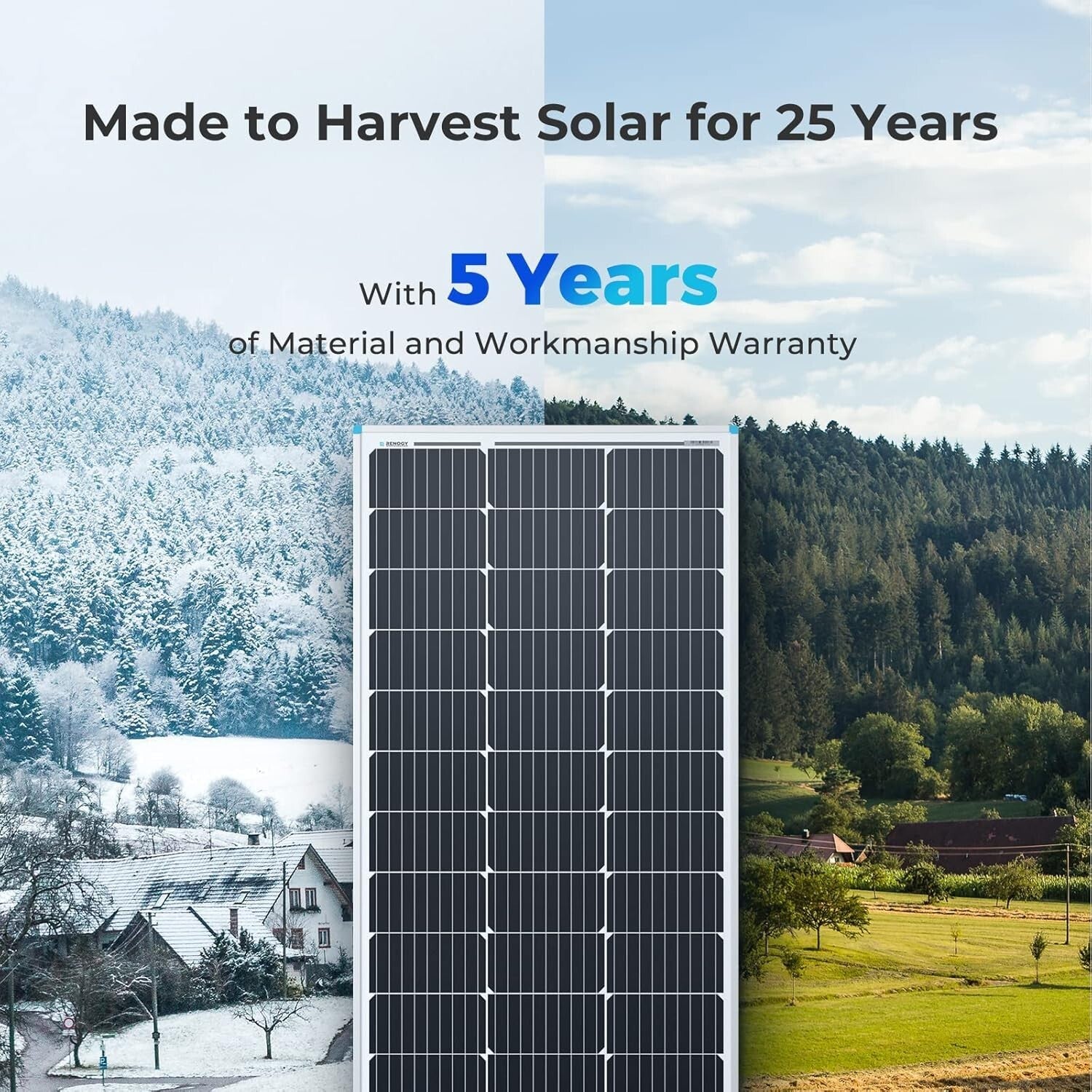 Compact and Lightweight 100W Solar Panel Set - Ideal for RV and Marine Use