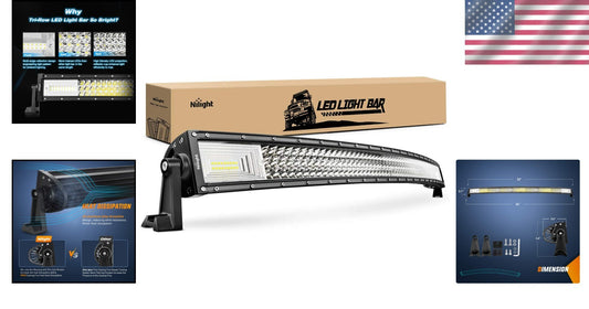 52-Inch LED Light Bar - 783W Triple Row Combo Beam for Off-Road Trucks & Boats