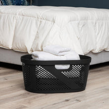 Load image into Gallery viewer, Lightweight Plastic Laundry Hampers Set of 2 - 40L Capacity for Easy Storage