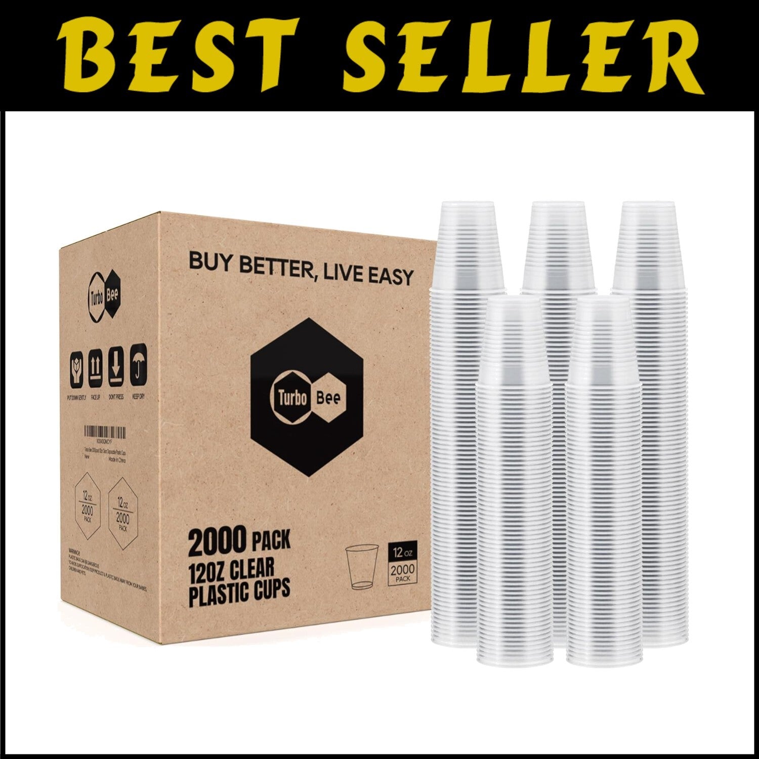 Versatile 2000-Pack Clear Drinking Cups - Ideal for Juices, Sodas, and More