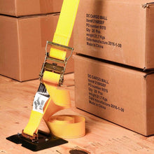 Load image into Gallery viewer, Heavy-Duty E-Track Tie-Downs: 6-Pack Mini Plates for Secure Cargo Transport