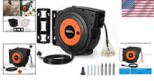Load image into Gallery viewer, Versatile Wall Mount 40 FT Extension Cord Reel - Automatic and Weather Resistant