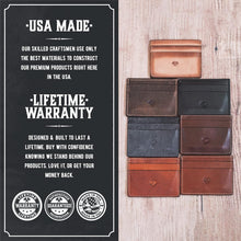 Load image into Gallery viewer, Premium Slim Leather Wallet for Men – Lightweight with Durable Stitching &amp; Style
