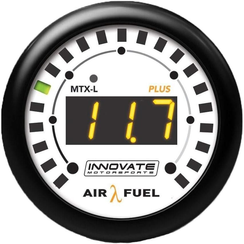 52mm MTX Series Wideband Gauge - Premium Black/White Display, Lightweight Design
