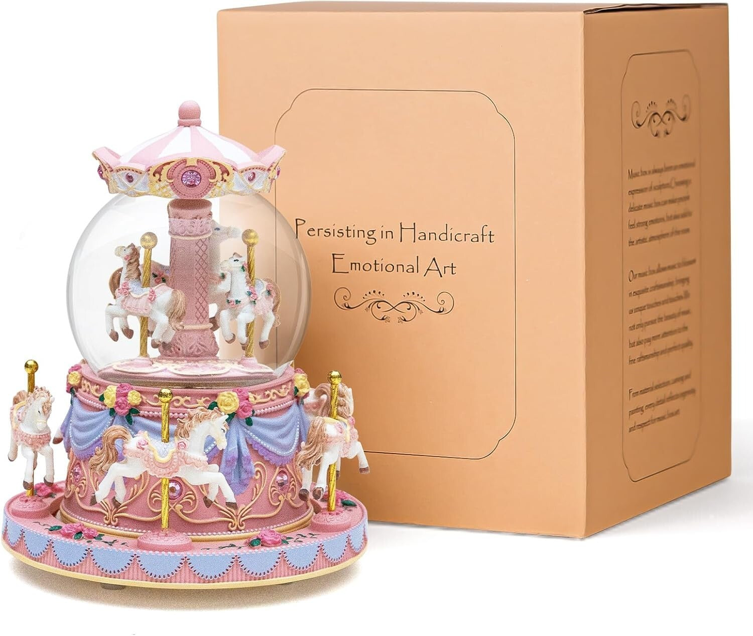 Enchanting Snow Globe Music Box: 'You Are My Sunshine' with Multi-Color Lights