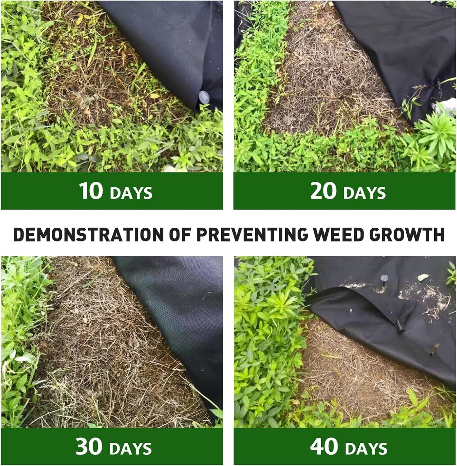 Durable 3ft x 180ft Weed Control Fabric - Easy Install for Beautiful Gardens