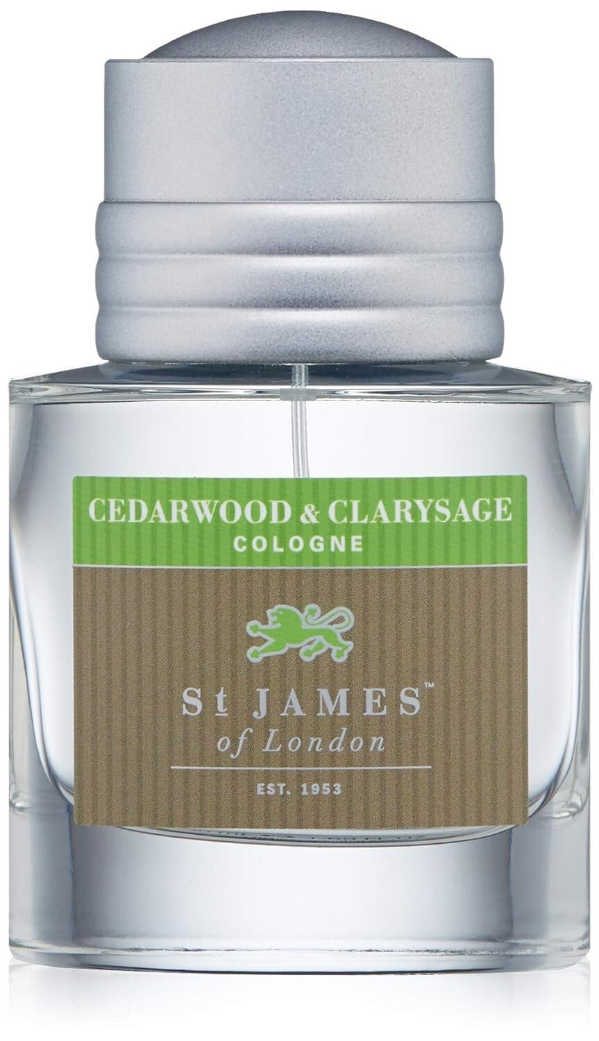 Cedarwood & Clarysage Cologne 1.69 Fl Oz - All-Natural, Alcohol-Free Elegance
