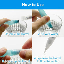 Load image into Gallery viewer, Eco-Friendly Zig Water Brush Pen Set - 6 Flexible Nylon Tips for Watercolor