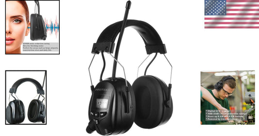 High-Performance 25dB Hearing Protectors with Radio - Adjustable & Comfortable