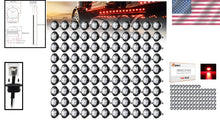 Load image into Gallery viewer, Durable 3/4 Inch LED Clearance Lights - Red &amp; Clear Lens for Trucks/Trailers