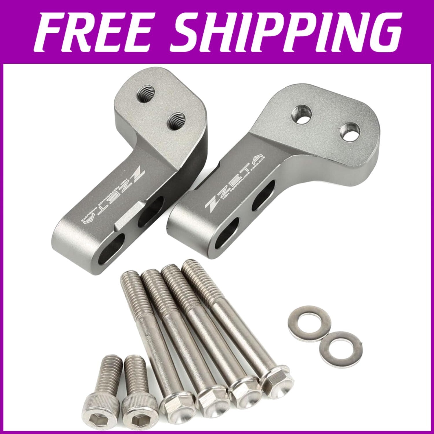 Silver Side Mount Hand Guard for Motorcycles - Compact & Lightweight Design