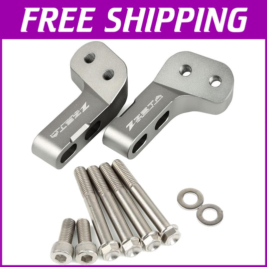 Silver Side Mount Hand Guard for Motorcycles - Compact & Lightweight Design