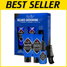 Load image into Gallery viewer, Luxury Beard Grooming Kit with Natural Oils &amp; Precision Tools - 6x2x5.25 Inches