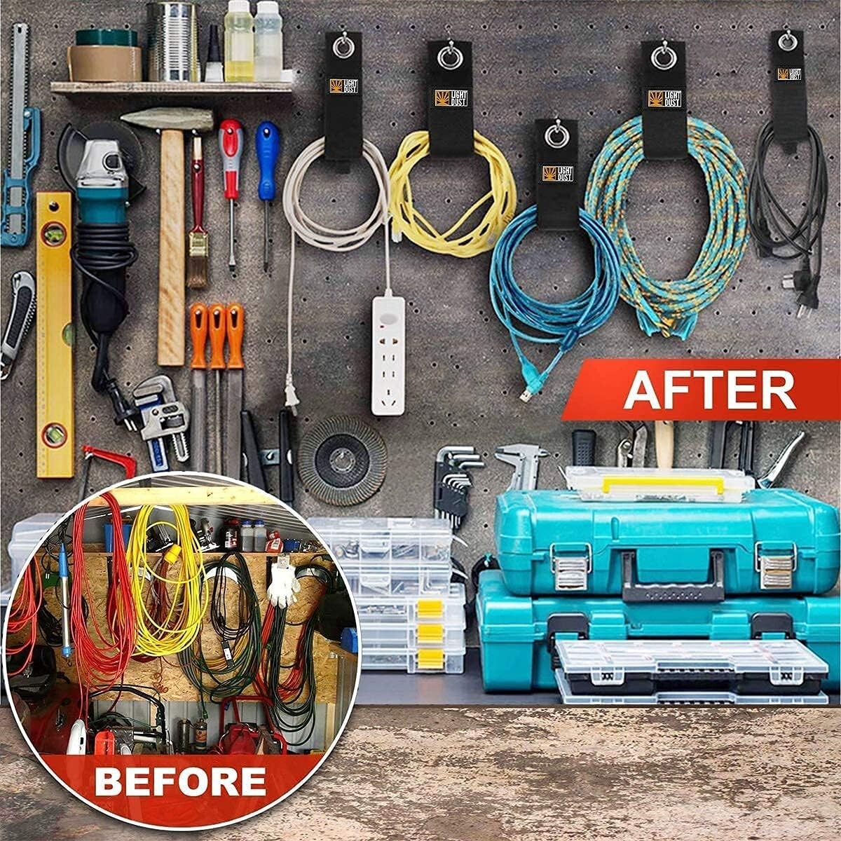 Industrial Strength Storage Solutions - 22PC Heavy Duty Tool and Cable Organizer