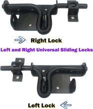 Load image into Gallery viewer, Sturdy 4pcs Metal Gate Latch Kit with Padlock Hole - Ideal for Fences and Gates
