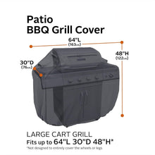 Load image into Gallery viewer, Ravenna 64-Inch Water-Resistant BBQ Grill Cover - Durable Black Protection
