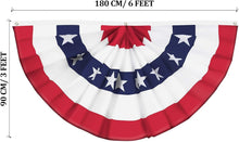 Load image into Gallery viewer, Premium Polyester American Flag Bunting - Ideal for Festivals and Celebrations