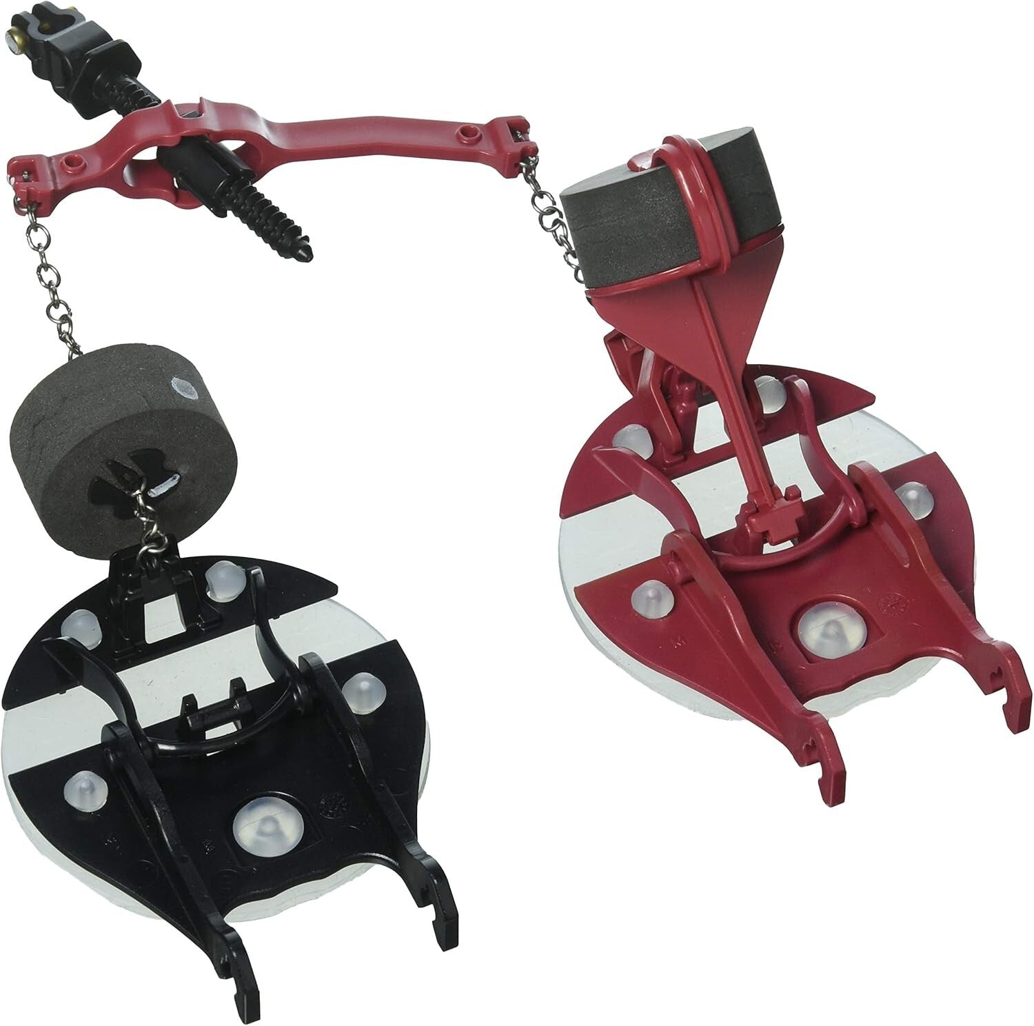 Efficient VorMax Toilet Flapper with Dual Flappers & Silicone Seals, Black