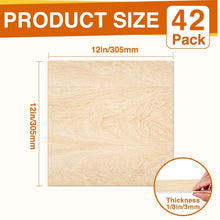 Load image into Gallery viewer, Unfinished Basswood Craft Sheets - 12"x12" - Ideal for Engraving &amp; Model Making