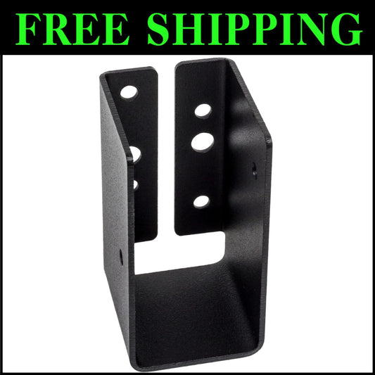 Black Joist Hanger Set for 2x4 Joists - 12 Pack with Concealed-Flange Design