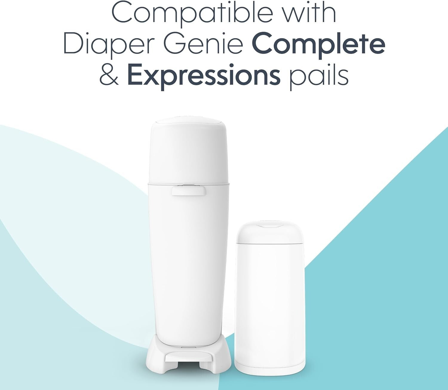 Discreet 270 Count Diaper Pail Refills - Unscented with Antimicrobial Protection
