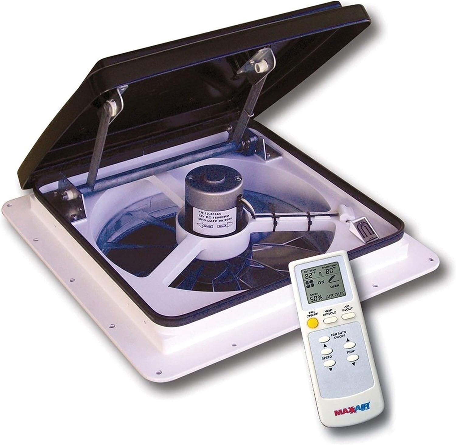 Maxxfan Plus 10-Speed High-Powered RV Intake & Exhaust Fan with Remote Control