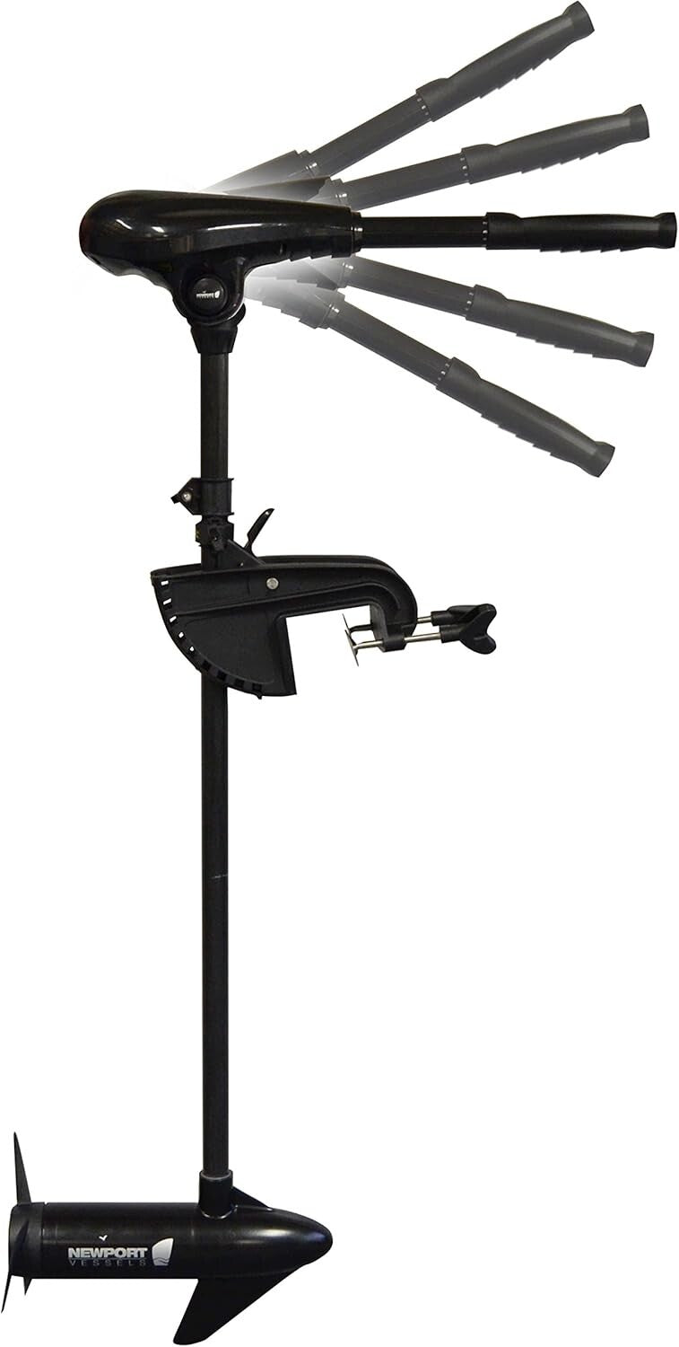 Lightweight 55lb Thrust Electric Trolling Motor - Durable Aluminum & Easy Mount