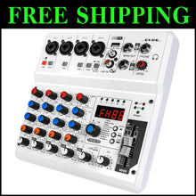 Load image into Gallery viewer, Portable 6-Channel Audio Mixer with 99 Effects for Live Streaming and Podcasting