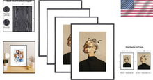 Load image into Gallery viewer, Set of 4 Modern 12x16 Picture Frames - Black Matted Aluminum for Stylish Display