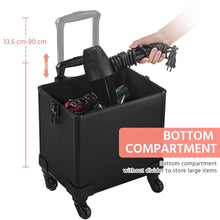 Load image into Gallery viewer, Chic 4-in-1 Makeup Case with Detachable Trays - Large Travel Trolley Organizer