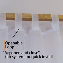 Load image into Gallery viewer, Transform Your Bedroom with Shabby Chic Sheer Canopy Curtains for All Bed Sizes