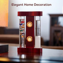Load image into Gallery viewer, Indoor Weather Station with Galileo Thermometer, Storm Glass &amp; Precision Clock