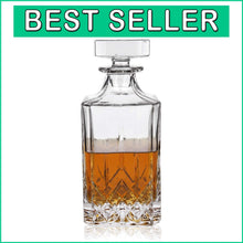Load image into Gallery viewer, Octagonal Crystal Liquor Decanter - 30 oz for Stylish Entertaining &amp; Gifting