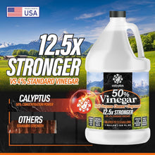 Load image into Gallery viewer, 50% Pure Concentrated Vinegar - 12.5X Power Home &amp; Outdoor Cleaning Solution