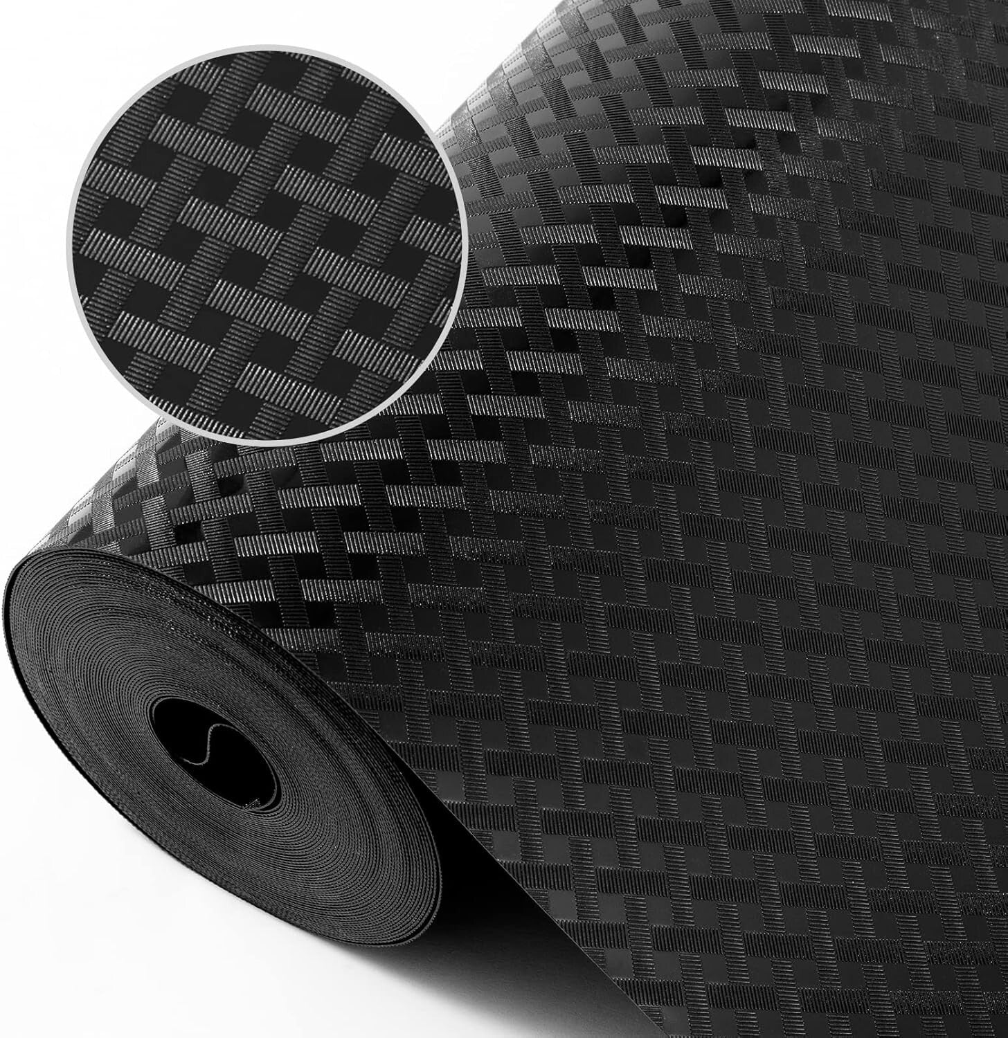 Diagonal Pattern Non-Adhesive Shelf Liner - Durable Kitchen & Cabinet Protection