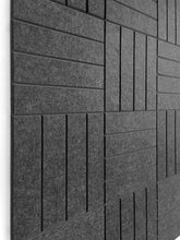 Load image into Gallery viewer, Elegant 12-Pack Felt Wall Tiles - Large Bulletin Board Alternative in Gray Black